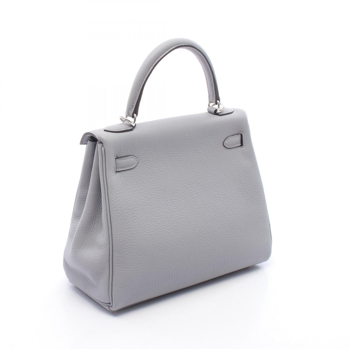 Preloved HERMES Kelly 25 Gris Pantin, Internal Stitching, 2-Way Handbag Gray Togo leather Other×Togo leather 2107601189122
