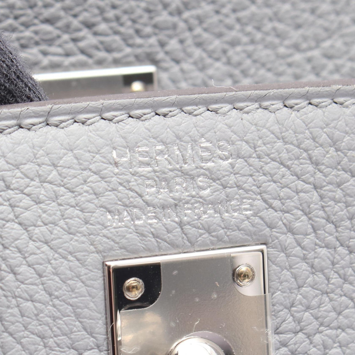 Preloved HERMES Kelly 25 Gris Pantin, Internal Stitching, 2-Way Handbag Gray Togo leather Other×Togo leather 2107601189122