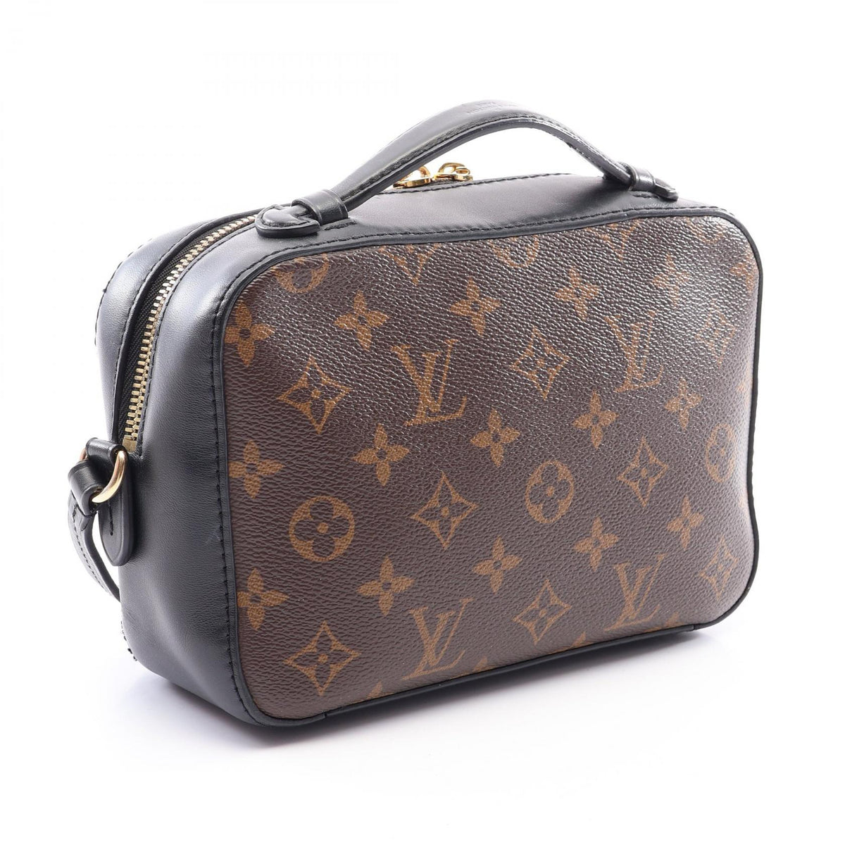 Preloved LOUIS VUITTON Santonju Monogram Black 2WAY Brown/Black Shoulder Bag M43555 2101220204105