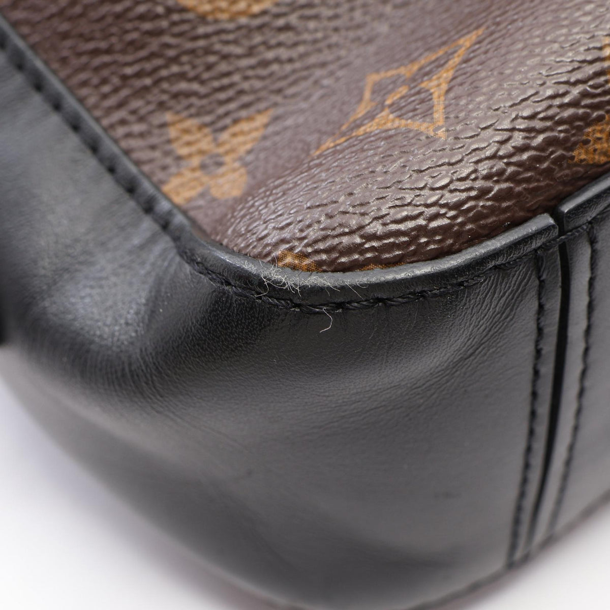 Preloved LOUIS VUITTON Santonju Monogram Black 2WAY Brown/Black Shoulder Bag M43555 2101220204105