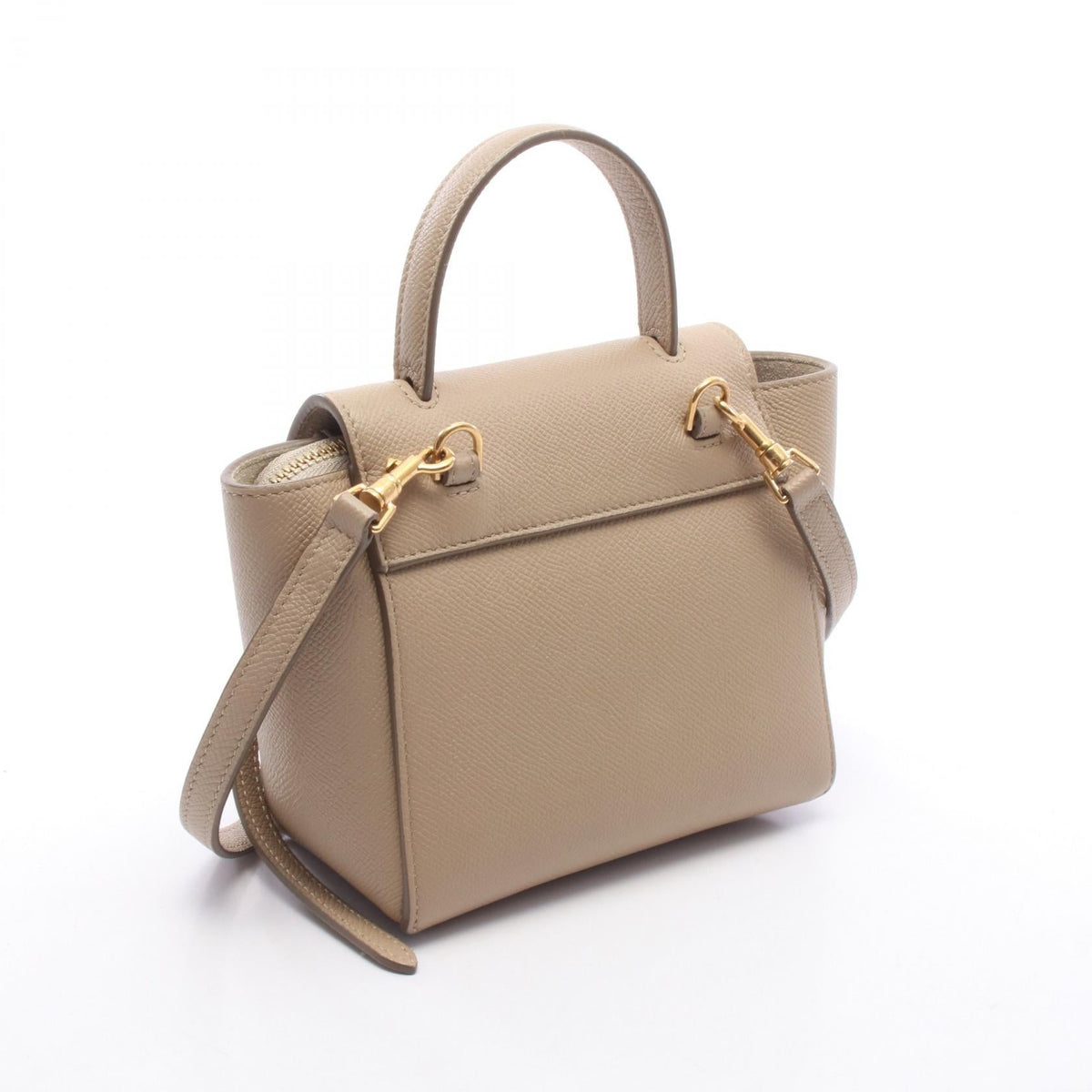 Preloved CELINE PICO BELT BAG (2-way belt bag) Handbag Beige leather 2118900074941
