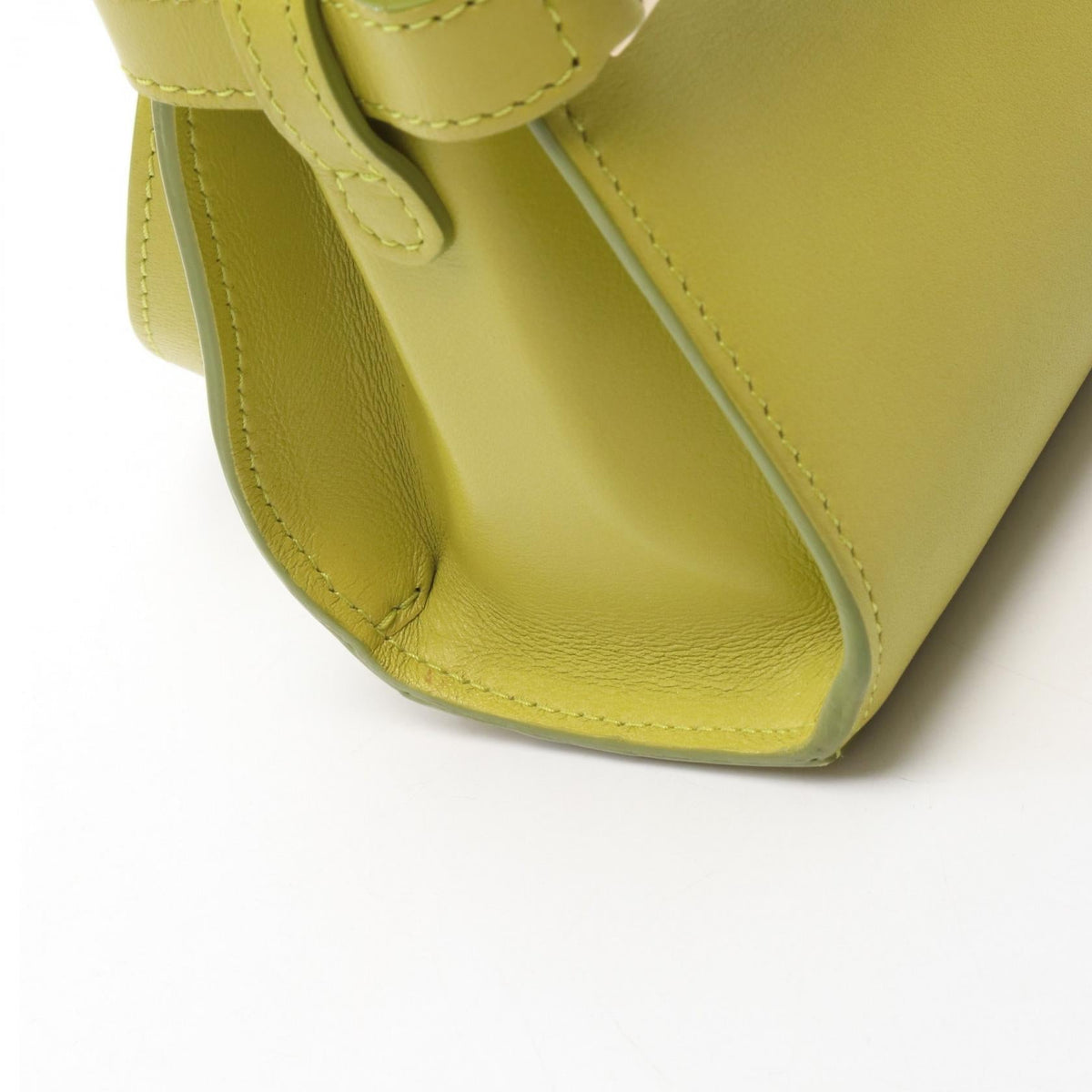 Preloved Delvaux Tempête PM 2WAY Handbag Green leather 2101219736853