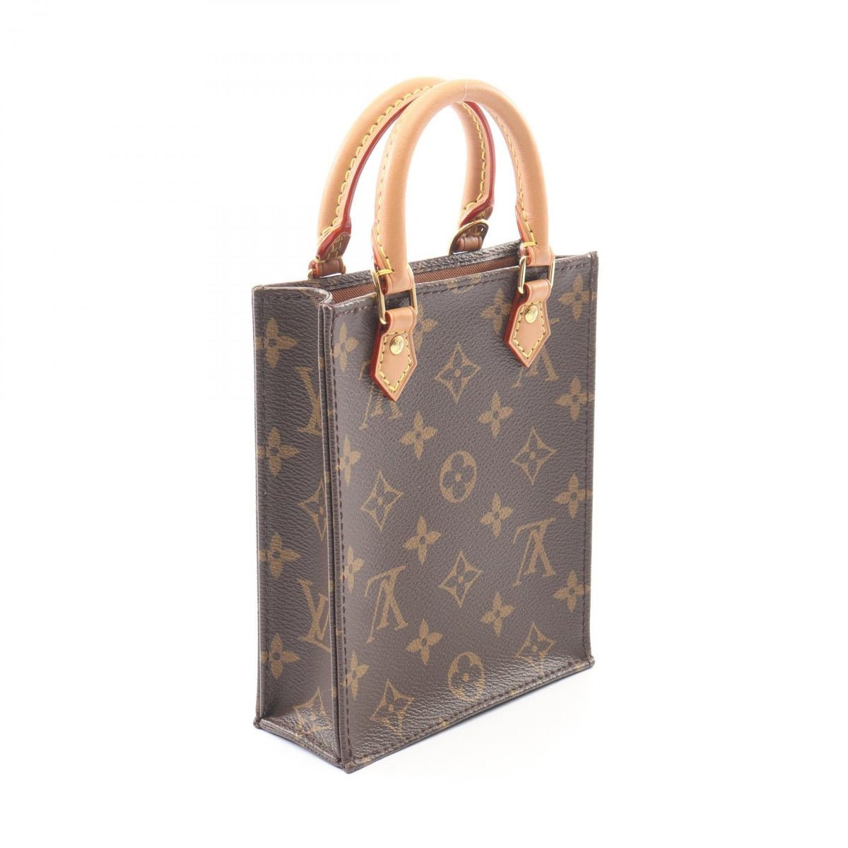 Preloved LOUIS VUITTON Petite Sac Plat 2WAY Brown Handbag M69442 2118300088685