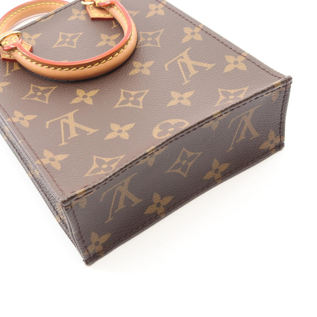 Preloved LOUIS VUITTON Petite Sac Plat 2WAY Brown Handbag M69442 2118300088685