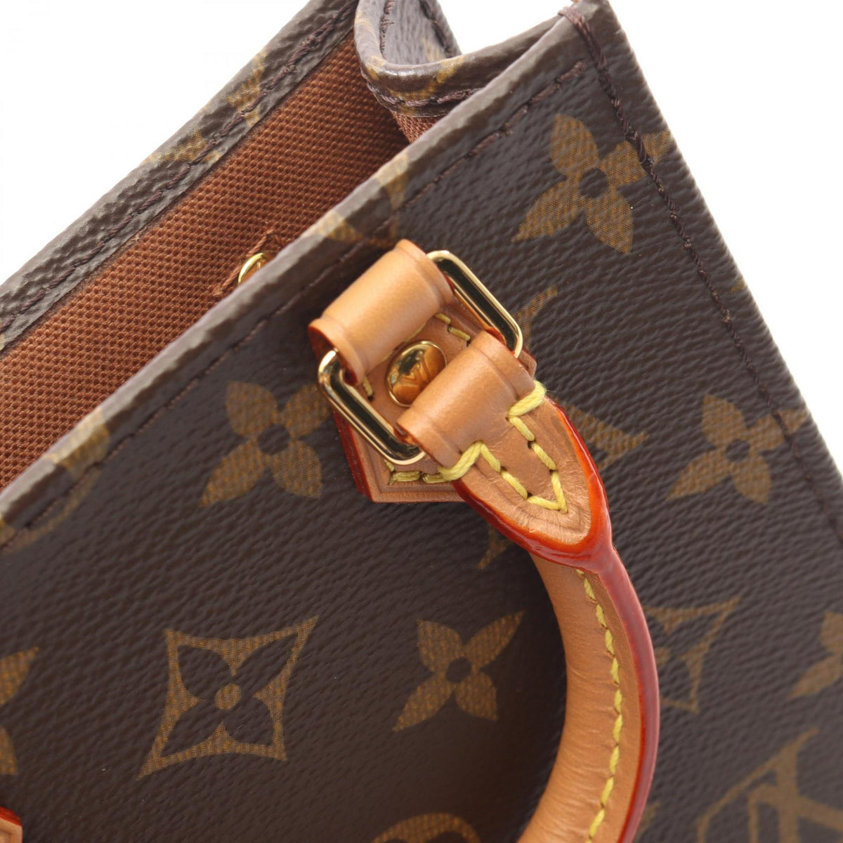 Preloved LOUIS VUITTON Petite Sac Plat 2WAY Brown Handbag M69442 2118300088685