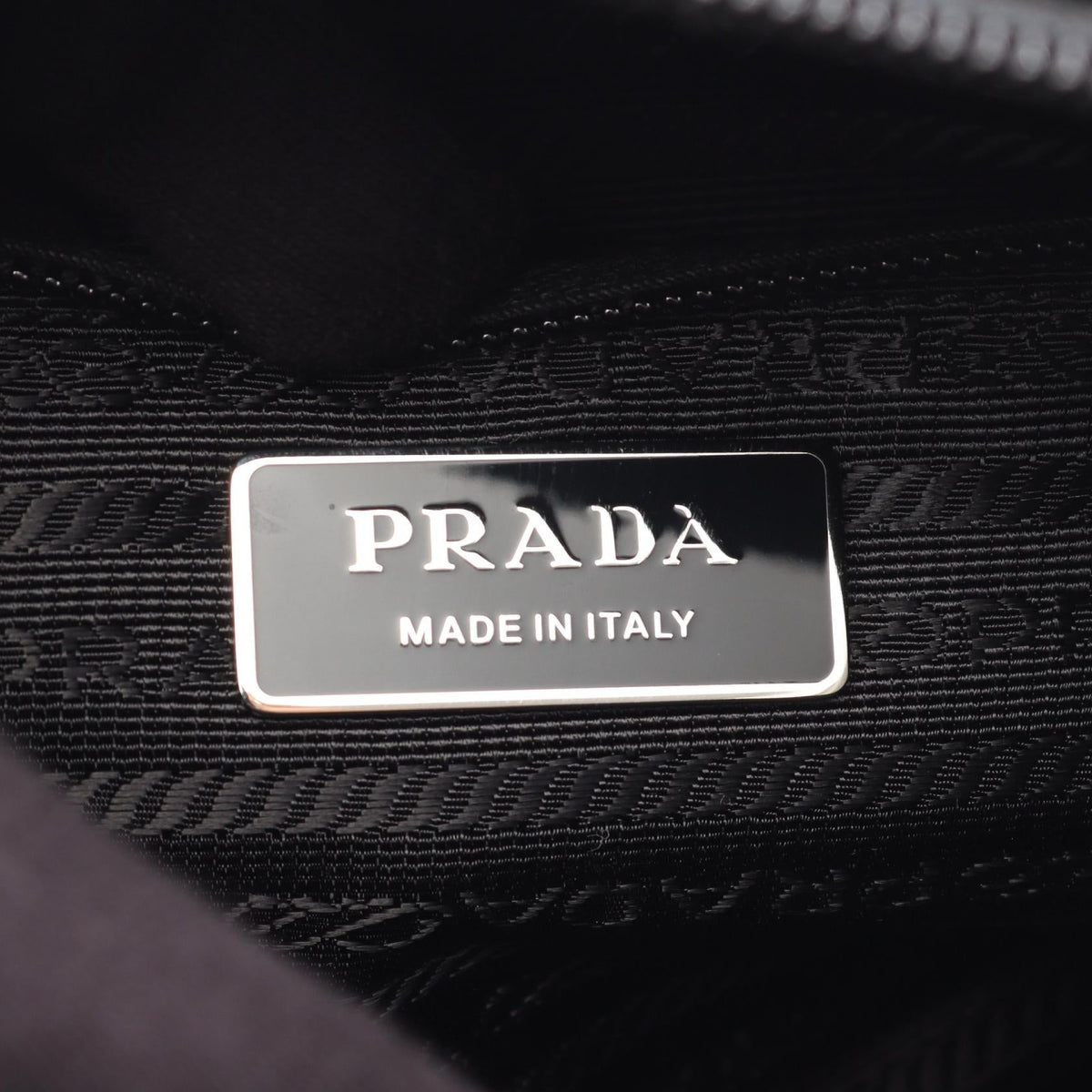 Preloved PRADA NEW VELA Shoulder Bag Black Nylon×Saffiano leather 1BC167VB1MRV44F0002 2101220313647