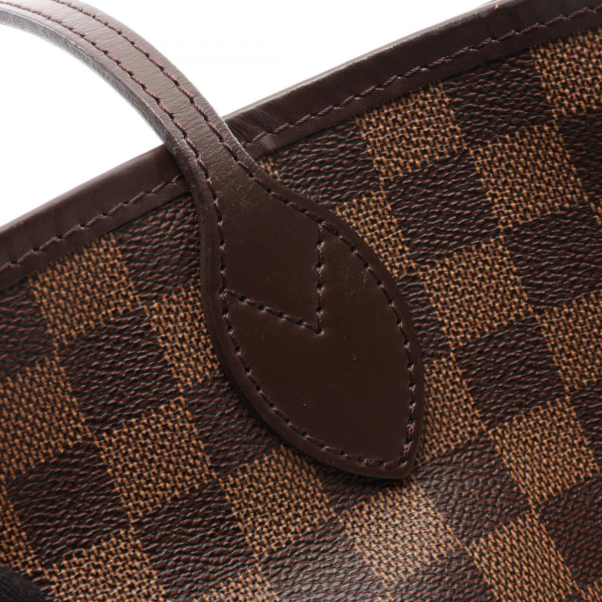 Preloved LOUIS VUITTON Neverfull MM Damier Ebene Cerise Brown Tote Bag N41358 2101220289249