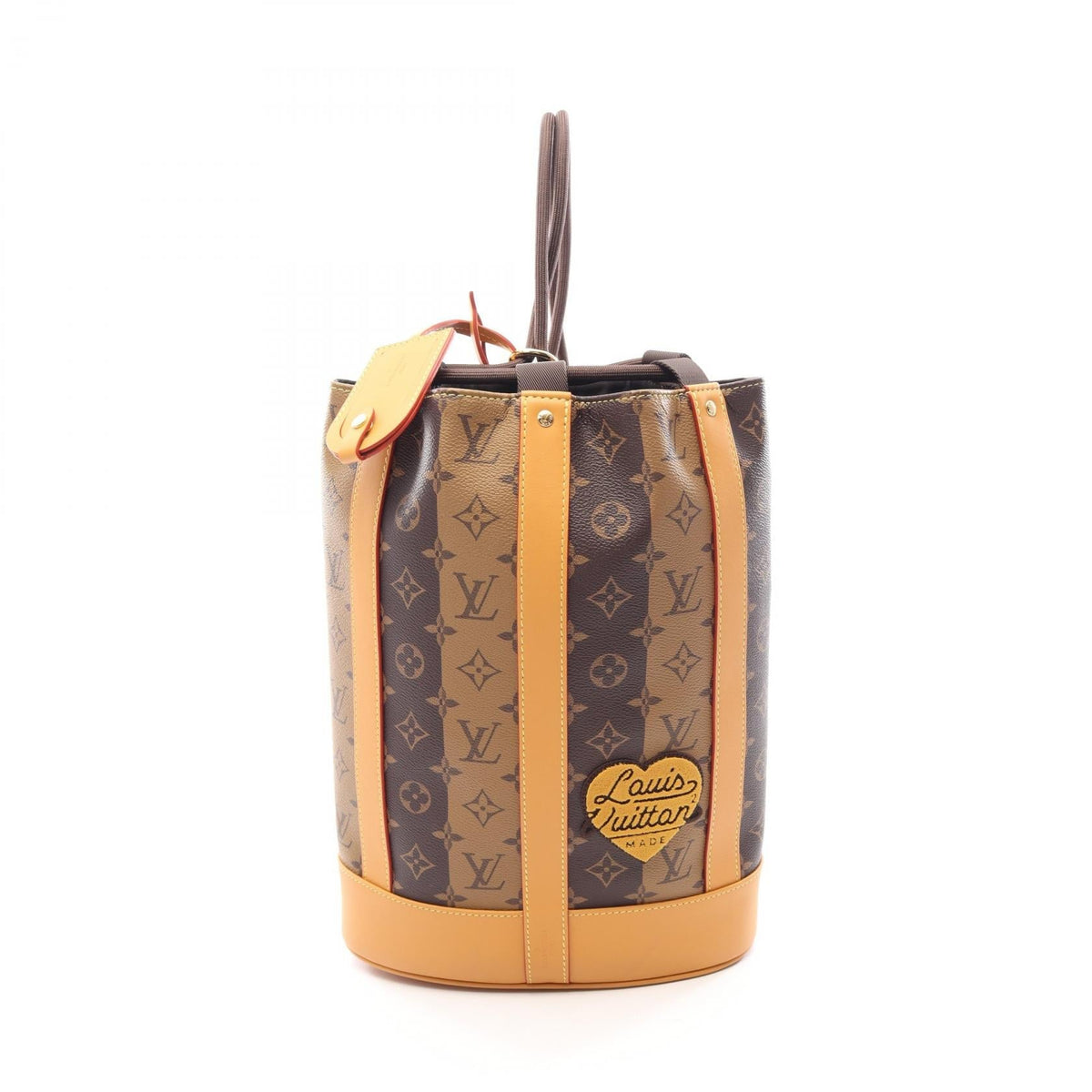 Preloved LOUIS VUITTON LOUIS VUITTON × NIGO Randonnee Messenger Monogram Stripe Brown Shoulder Bag M45968 2101220289010
