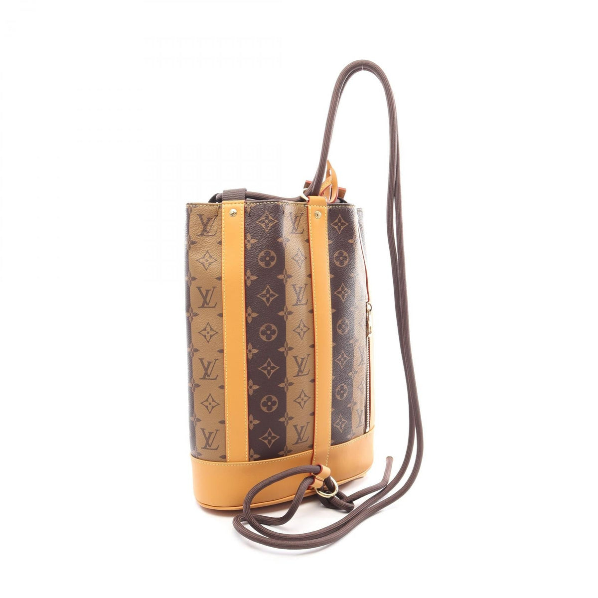 Preloved LOUIS VUITTON LOUIS VUITTON × NIGO Randonnee Messenger Monogram Stripe Brown Shoulder Bag M45968 2101220289010