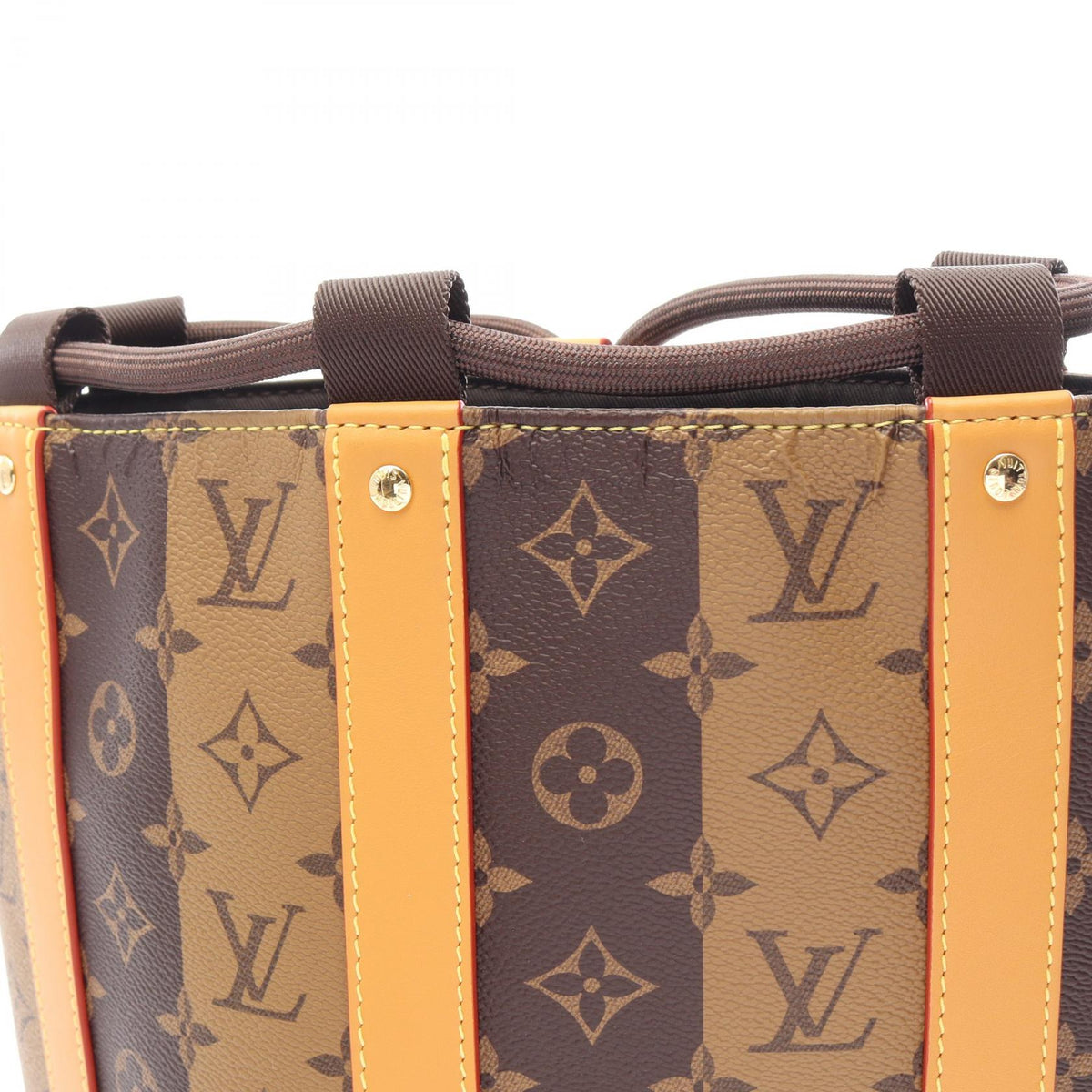 Preloved LOUIS VUITTON LOUIS VUITTON × NIGO Randonnee Messenger Monogram Stripe Brown Shoulder Bag M45968 2101220289010