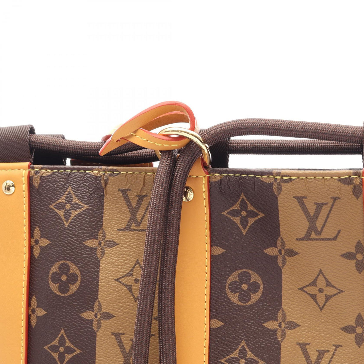 Preloved LOUIS VUITTON LOUIS VUITTON × NIGO Randonnee Messenger Monogram Stripe Brown Shoulder Bag M45968 2101220289010
