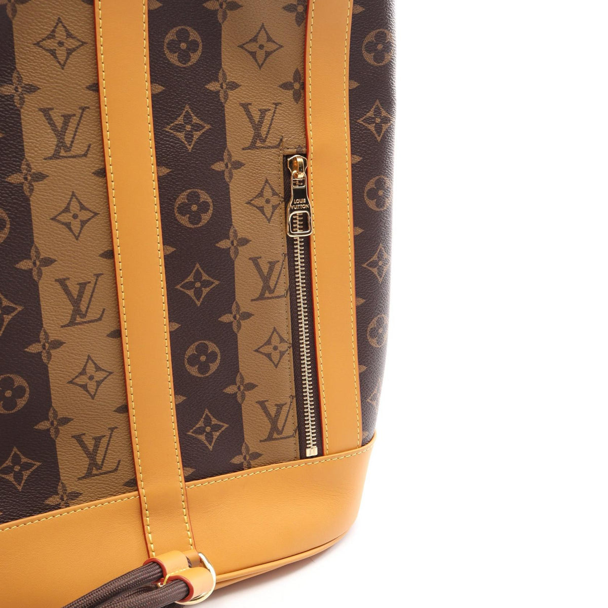 Preloved LOUIS VUITTON LOUIS VUITTON × NIGO Randonnee Messenger Monogram Stripe Brown Shoulder Bag M45968 2101220289010