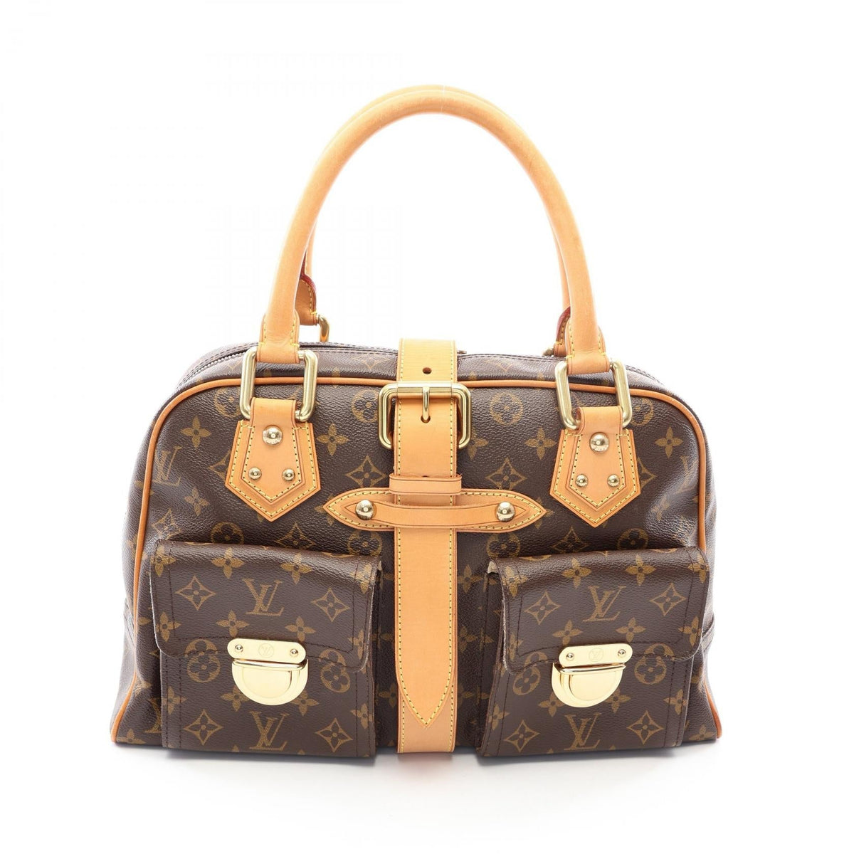 Preloved LOUIS VUITTON Manhattan GM Monogram Brown Handbag M40025 2101220263911