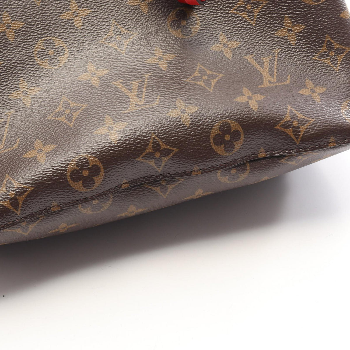Preloved LOUIS VUITTON NeoNoe Monogram Coquelicot Red Brown/Red Shoulder Bag M44021 2101220259174