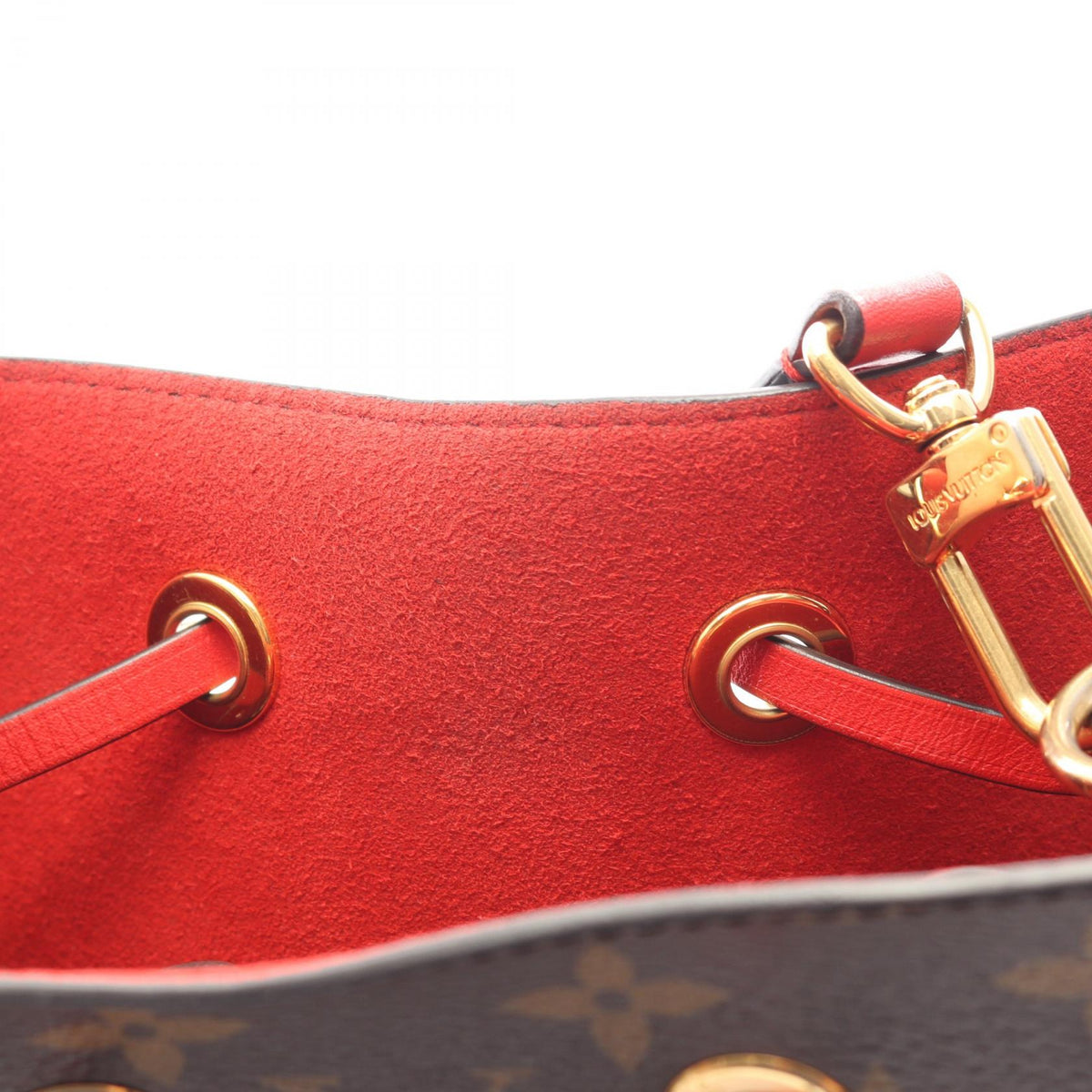 Preloved LOUIS VUITTON NeoNoe Monogram Coquelicot Red Brown/Red Shoulder Bag M44021 2101220259174
