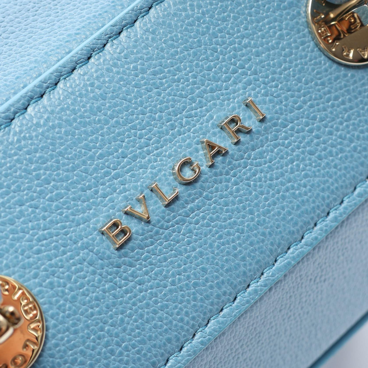 Preloved BVLGARI Serpenti Jewelry Box 2WAY Handbag Blue leather 2101220299699