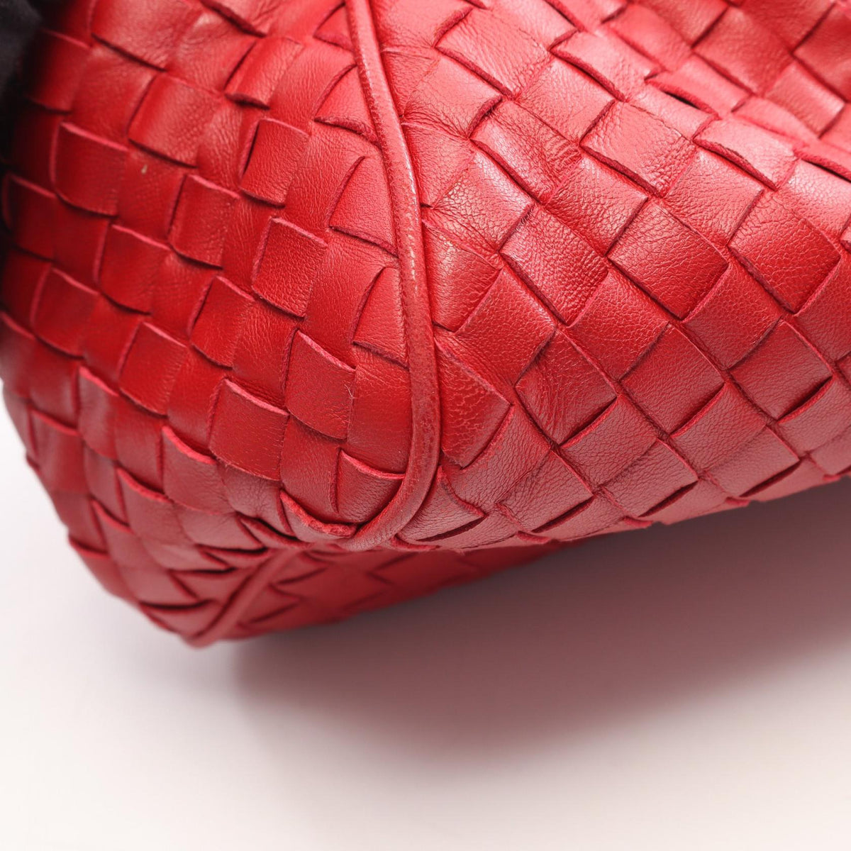Preloved BOTTEGA VENETA Intrecciato 2WAY Handbag Red leather 2100301263611