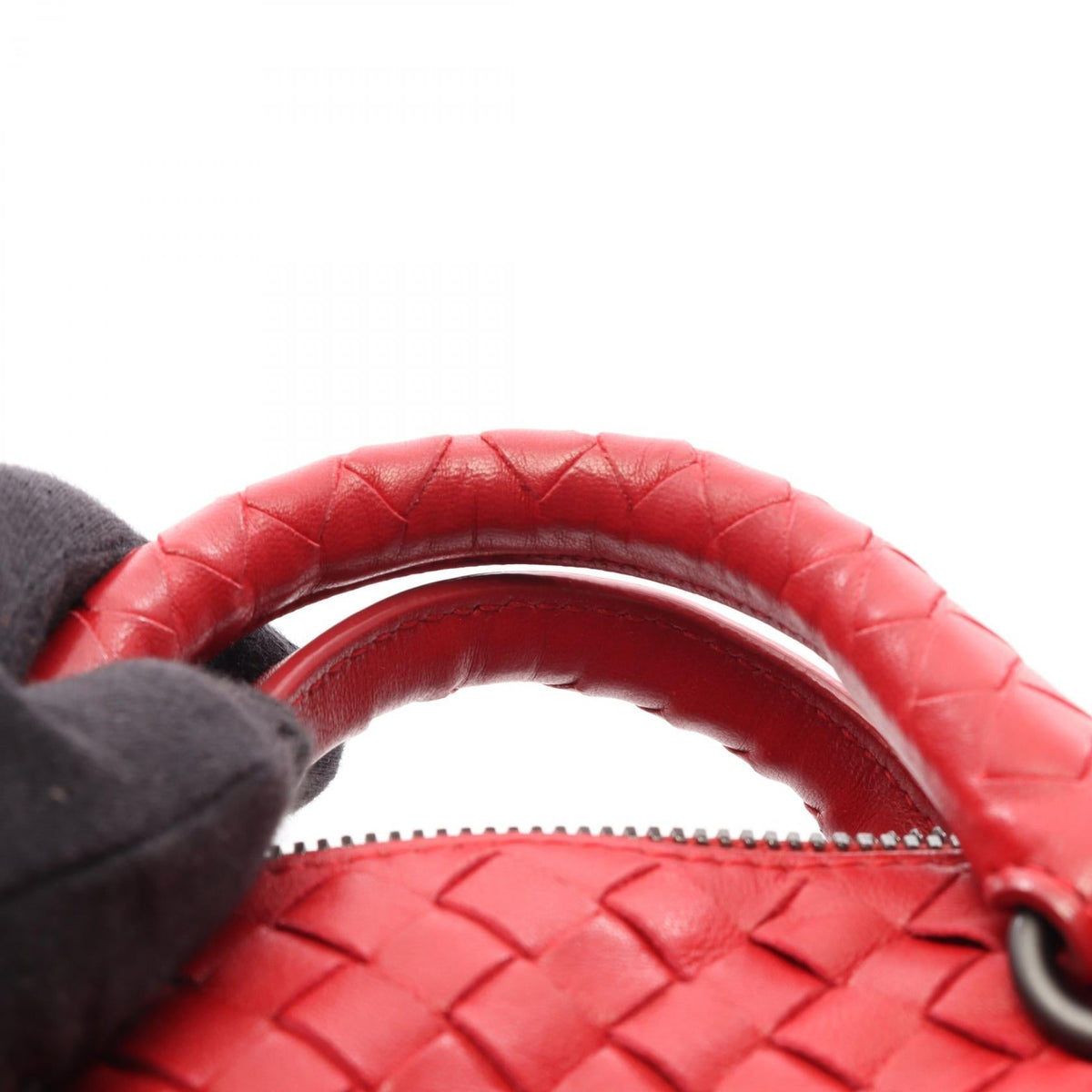 Preloved BOTTEGA VENETA Intrecciato 2WAY Handbag Red leather 2100301263611
