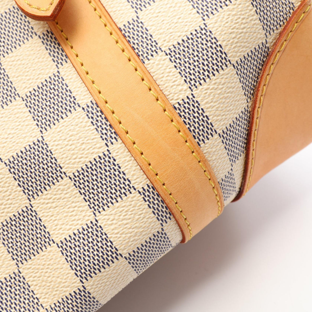 Preloved LOUIS VUITTON Berkeley Damier Azur White Handbag N52001 2101220256678