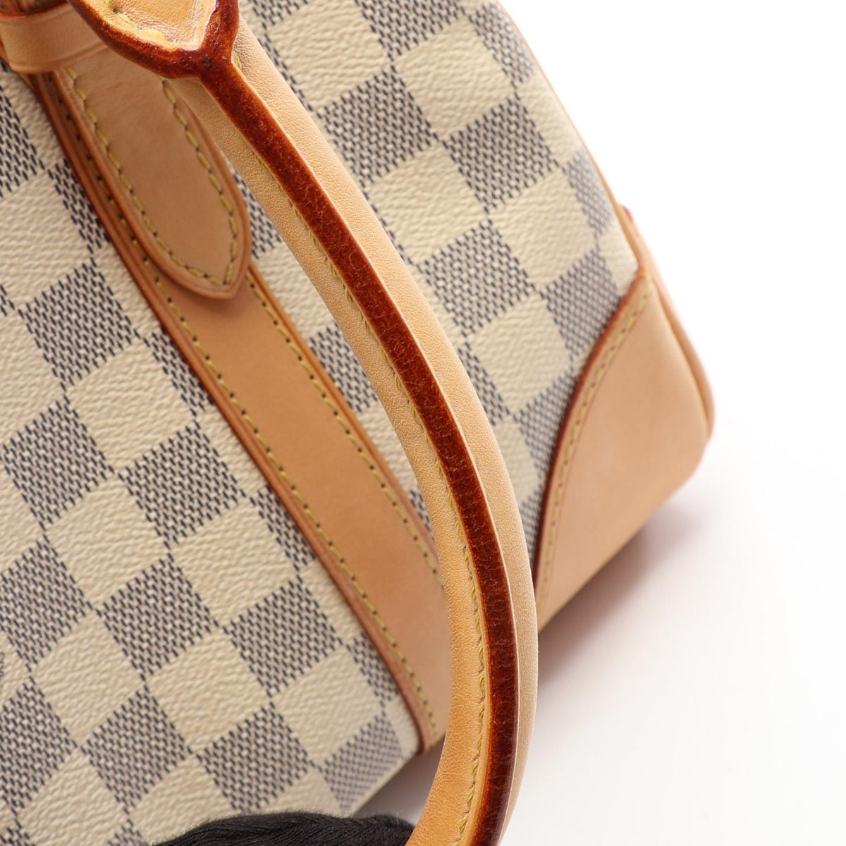 Preloved LOUIS VUITTON Berkeley Damier Azur White Handbag N52001 2101220256678