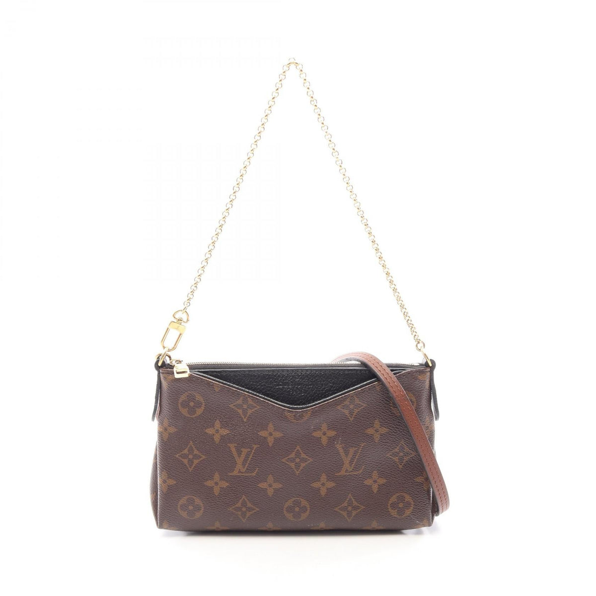 Preloved LOUIS VUITTON Parascratch Monogram 2WAY Brown/Black Handbag M41639 2101220136246