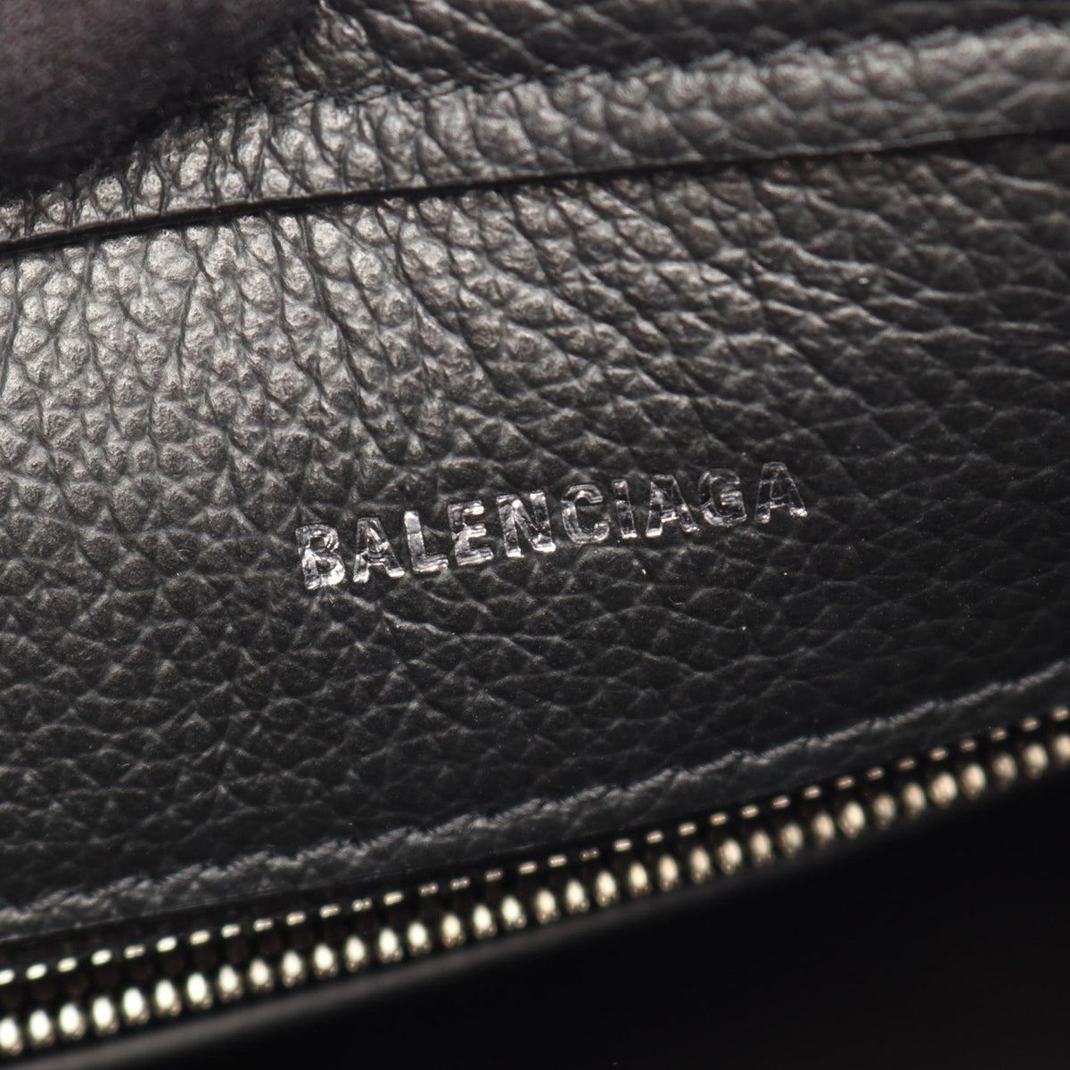 Preloved BALENCIAGA Everyday XS North South 2WAY Handbag Black leather 672793 2107400263498