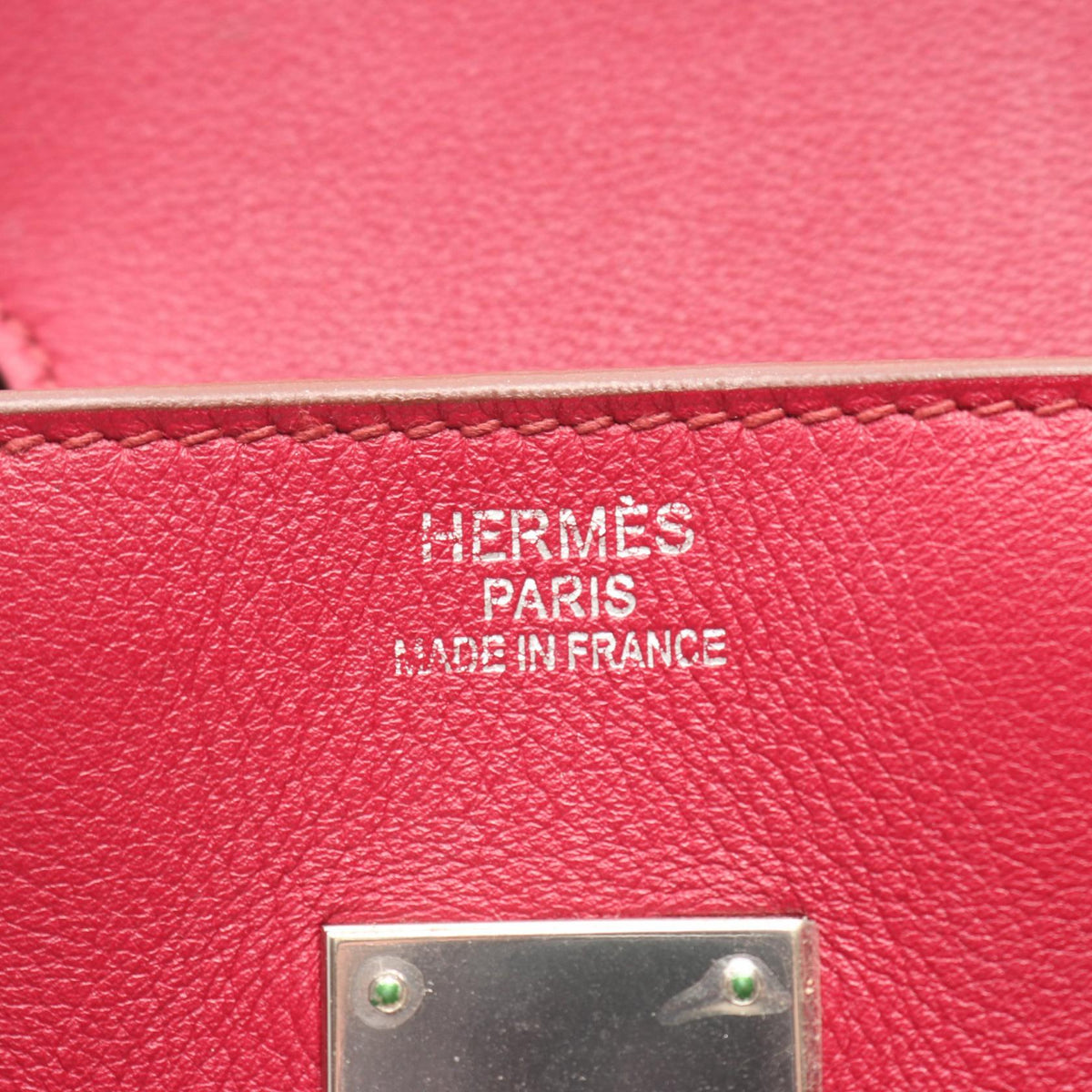 Preloved HERMES Birkin 35 HandbagRuby Ruby Pink Vaux Swift leather leather×Calfskin (cowhide)×Vaux Swift leather 210121959043