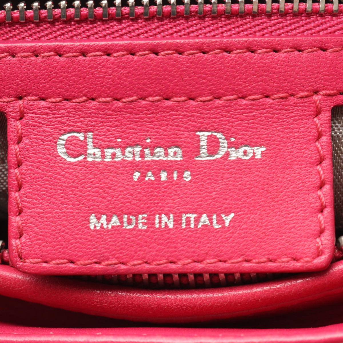 Preloved Dior LADY DIOR Christian Dior Cannage 2WAY Handbag Pink leather 2101219861982