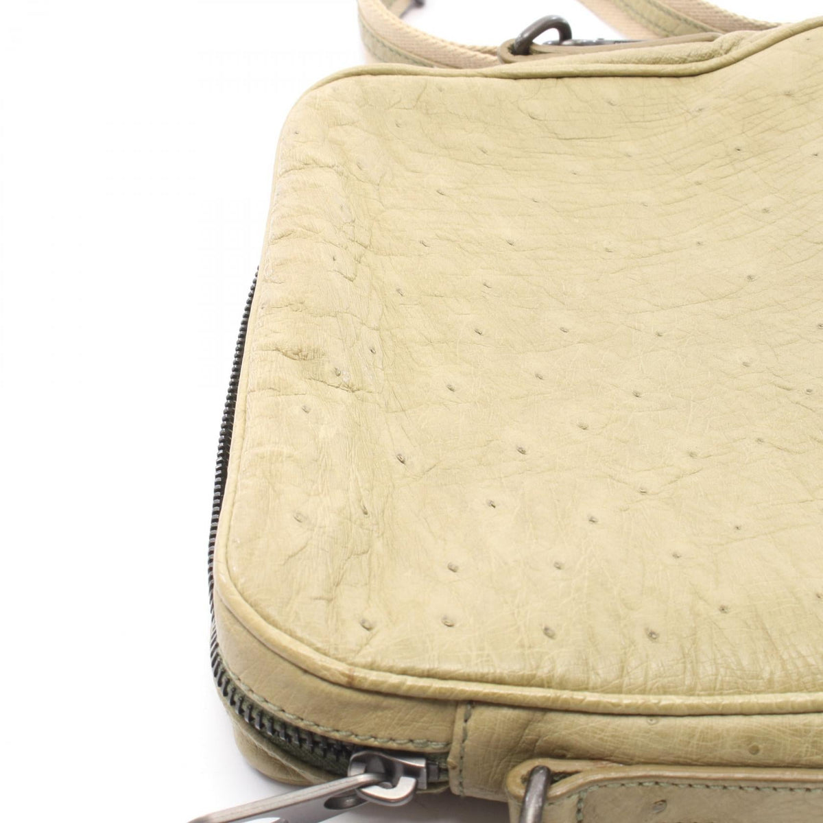 Preloved BOTTEGA VENETA Intrecciato Shoulder Bag Green leather 2101219856179