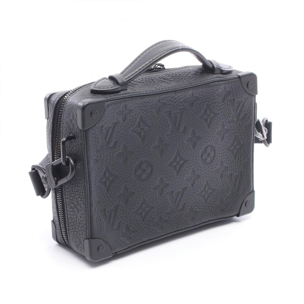 Preloved LOUIS VUITTON Handle Soft Trunk 2WAY Black Black Shoulder Bag M59163 2107601152041