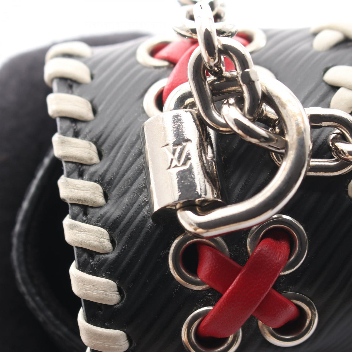 Preloved LOUIS VUITTON Twist MM Epi Black Red Black/Red/White Shoulder Bag M42778 2101219809472