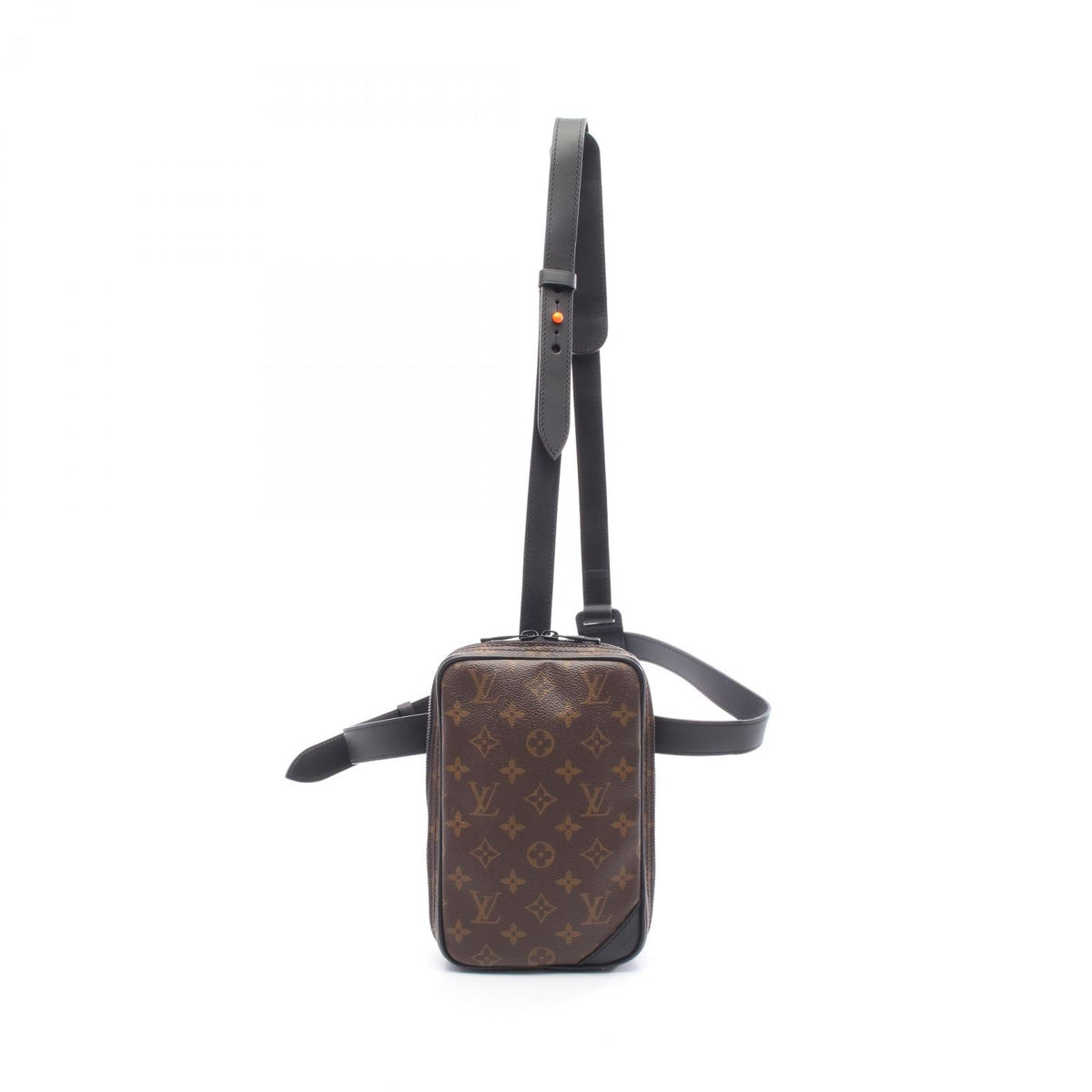 Preloved LOUIS VUITTON Utility side bag Brown/Black Waist bag M44477 2101219372501