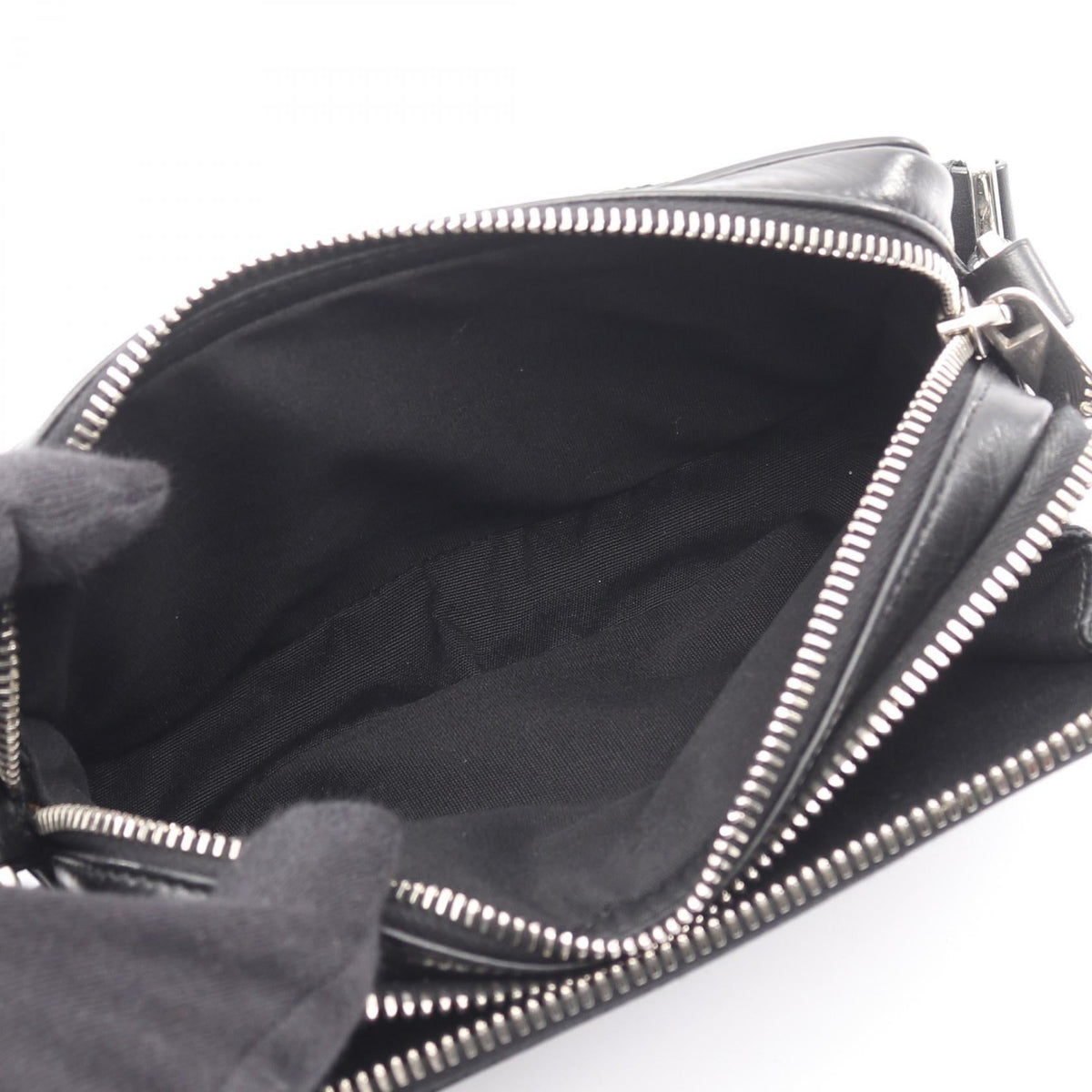 Preloved Dior Oblique Galaxy Shoulder Bag Black leather 2ESBC119VPD 2101219304618