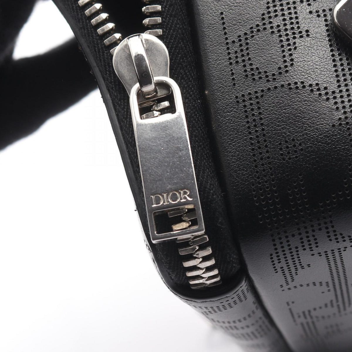Preloved Dior Oblique Galaxy Shoulder Bag Black leather 2ESBC119VPD 2101219304618