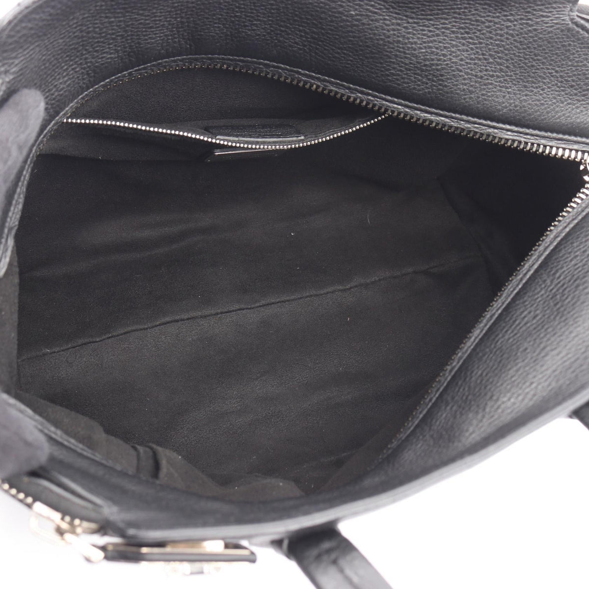Preloved Salvatore Ferragamo Gancini Handbag Black leather 2101219304991