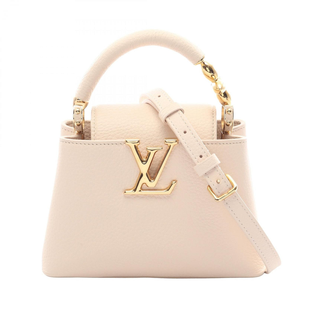 Preloved LOUIS VUITTON CapucineMINI Quartz 2WAY Beige Handbag M23944 2120300064286