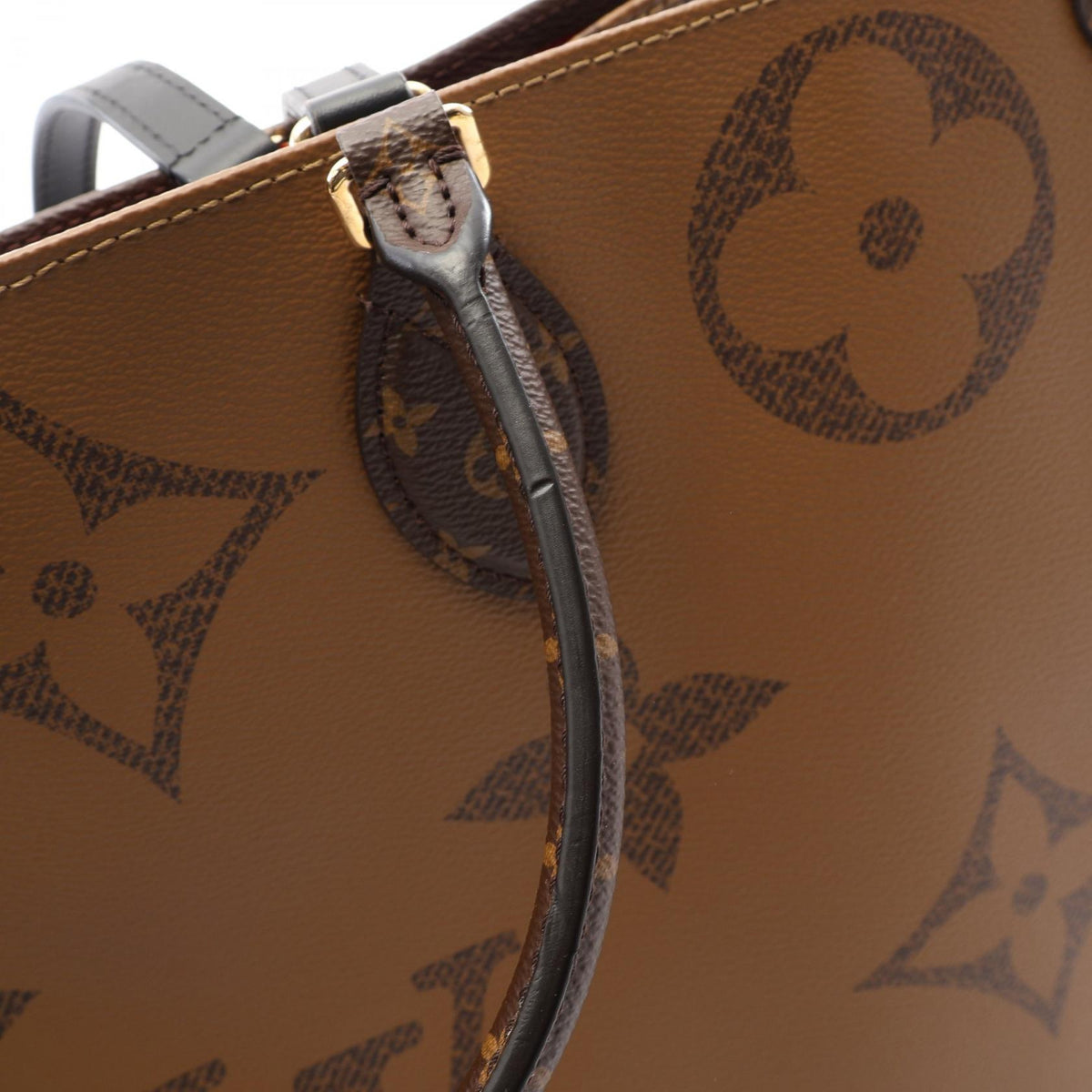 Preloved LOUIS VUITTON OnTheGo GM Monogram Giant Monogram Reverse 2WAY Brown Shoulder Bag M45320 2101220289119