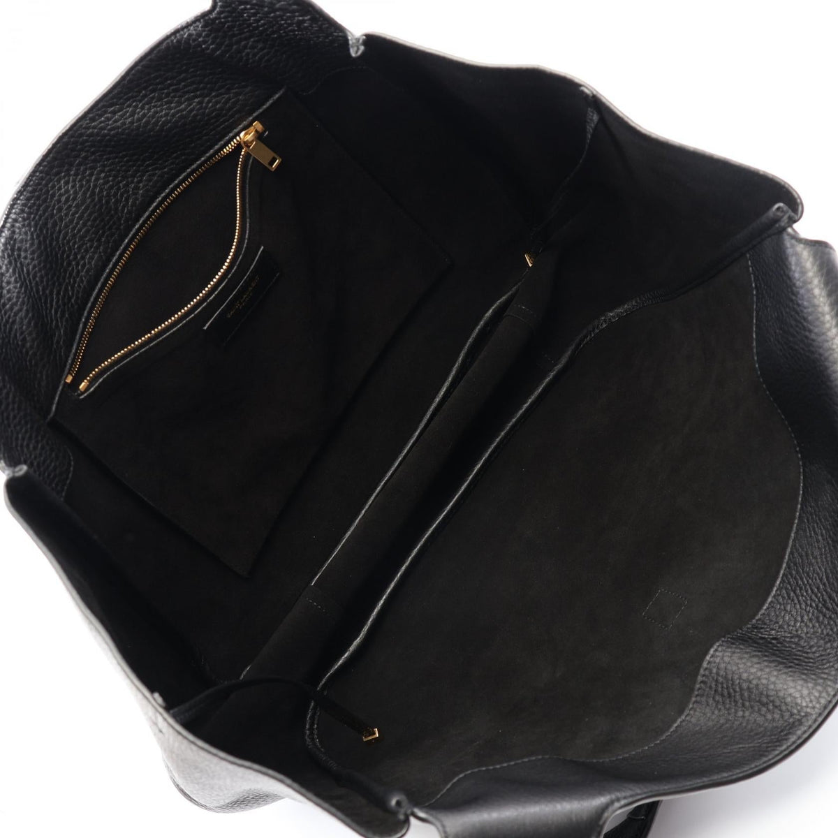 Preloved SAINT LAURENT PARIS LE 5 A 7 BEA Tote Bag Black leather 763435 2101220124212