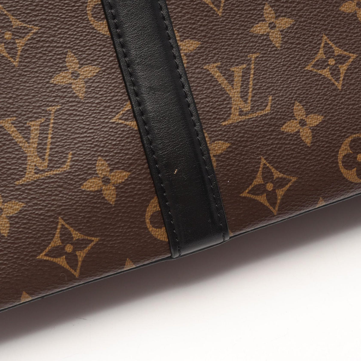 Preloved LOUIS VUITTON Weekend Tote GM Monogram Macassar 2WAY Brown/Black Tote Bag M45733 2101220288983