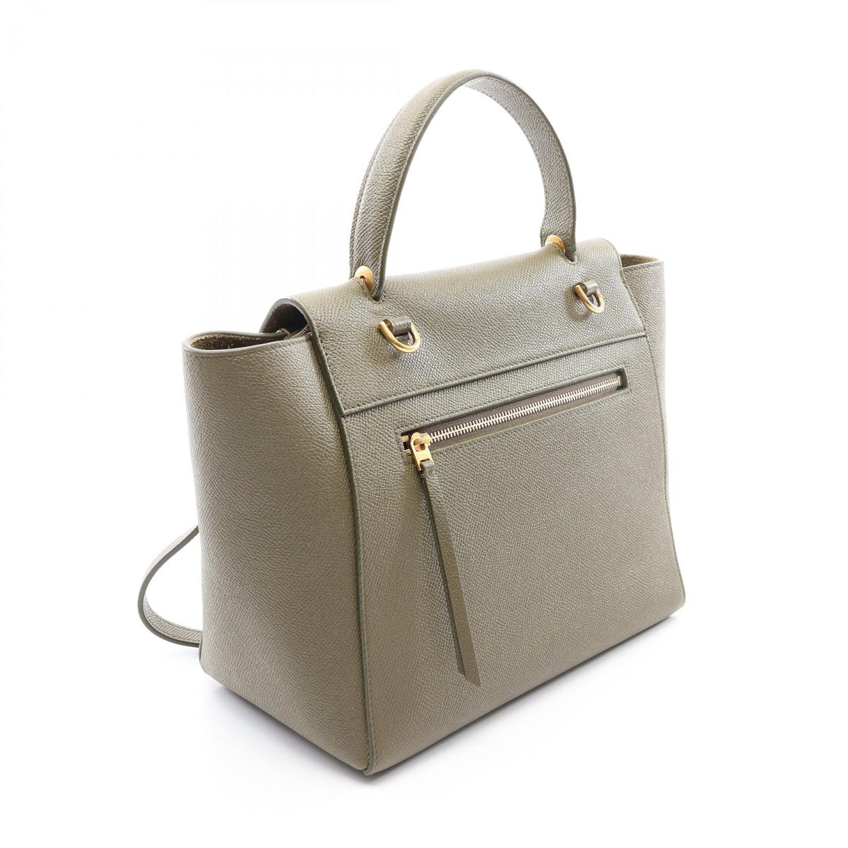 Preloved CELINE BELT BAG MICRO (2-way belt bag) Handbag Khaki leather 2101220286668