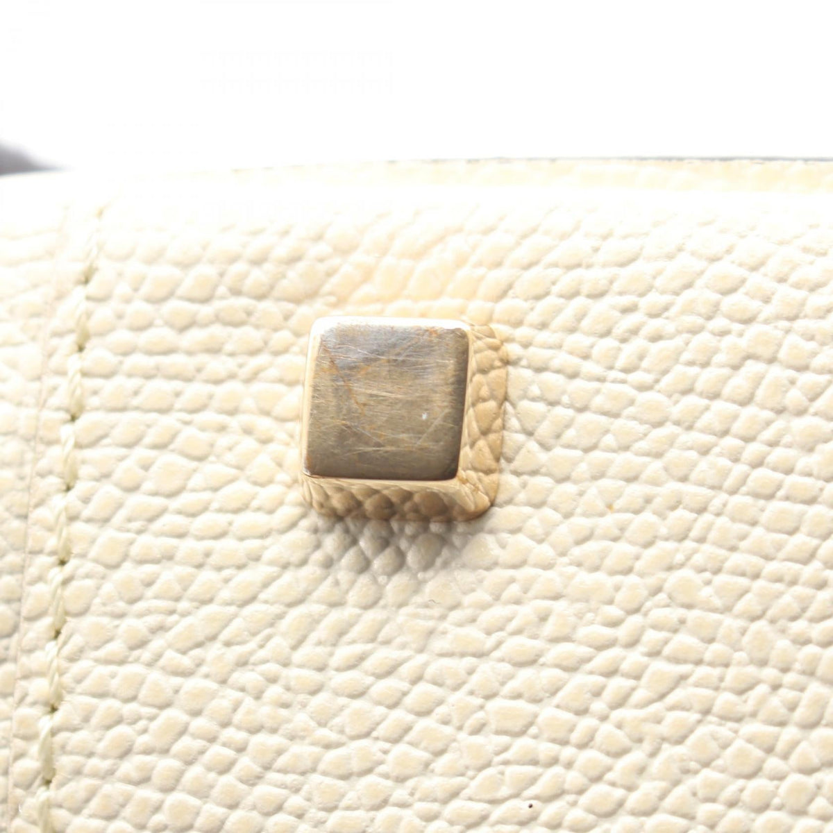 Preloved Valextra Serie Esse Mini 2WAY Handbag Beige leather 2101219371153
