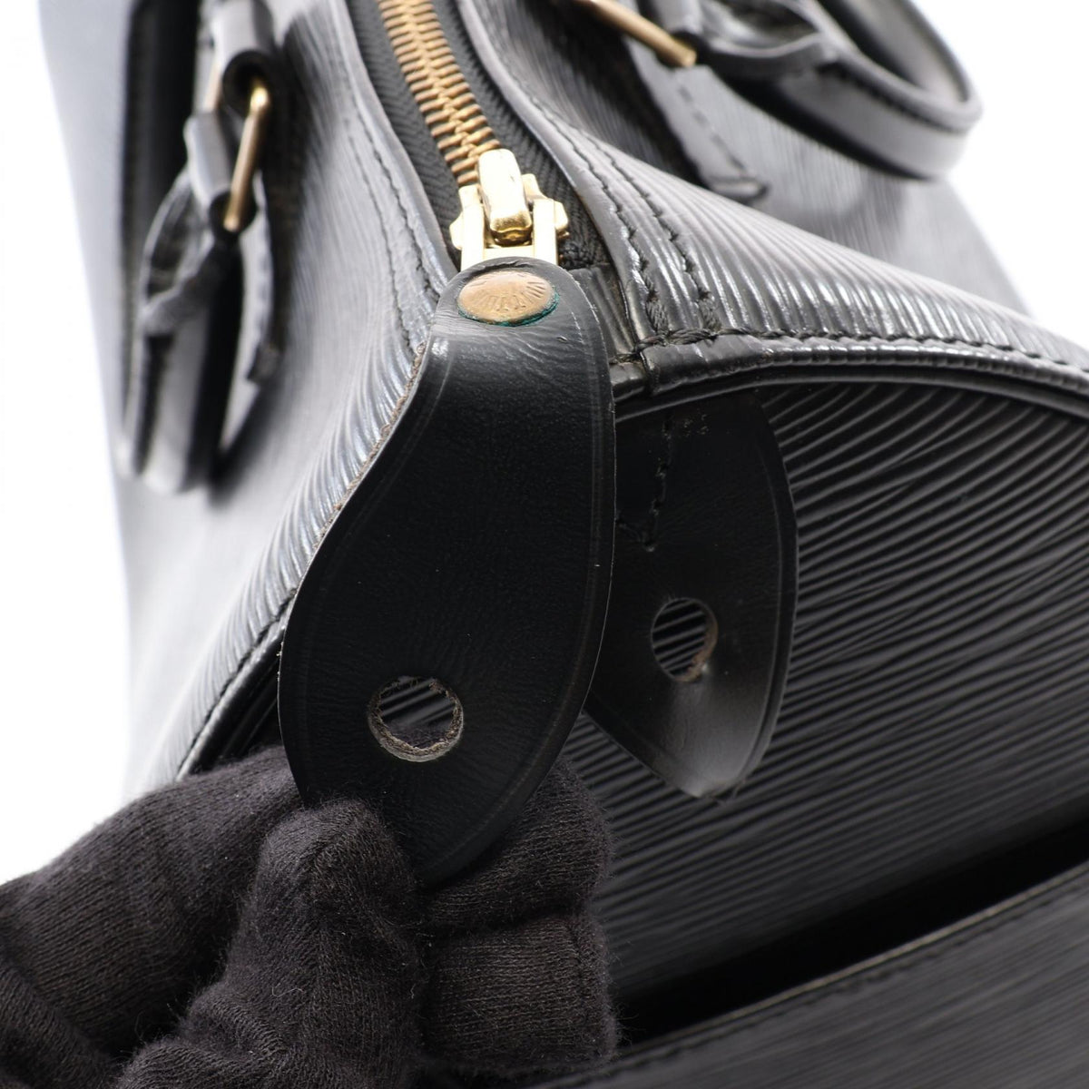 Preloved LOUIS VUITTON Speedy 30 Epi Black Black Handbag M59022 2120300063890