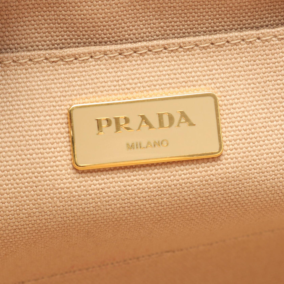 Preloved PRADA CANAPA Canapa Bijou Tote Bag Beige canvas 2101220224202