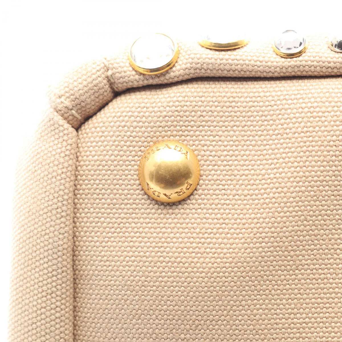 Preloved PRADA CANAPA Canapa Bijou Tote Bag Beige canvas 2101220224202