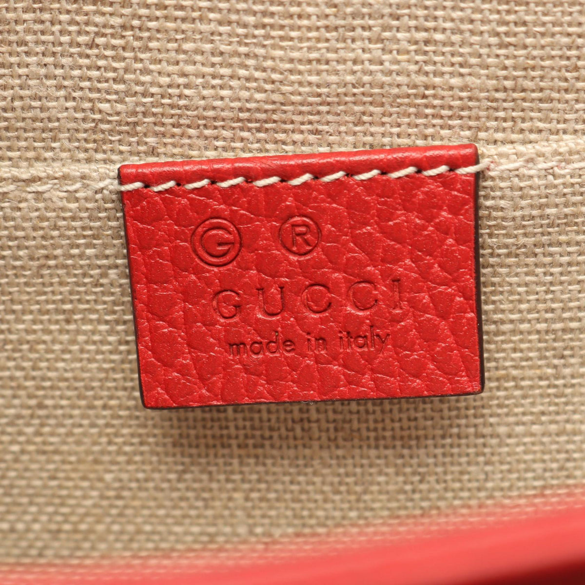 Preloved GUCCI Interlocking G Shoulder Bag Red leather 510304 2101220221713