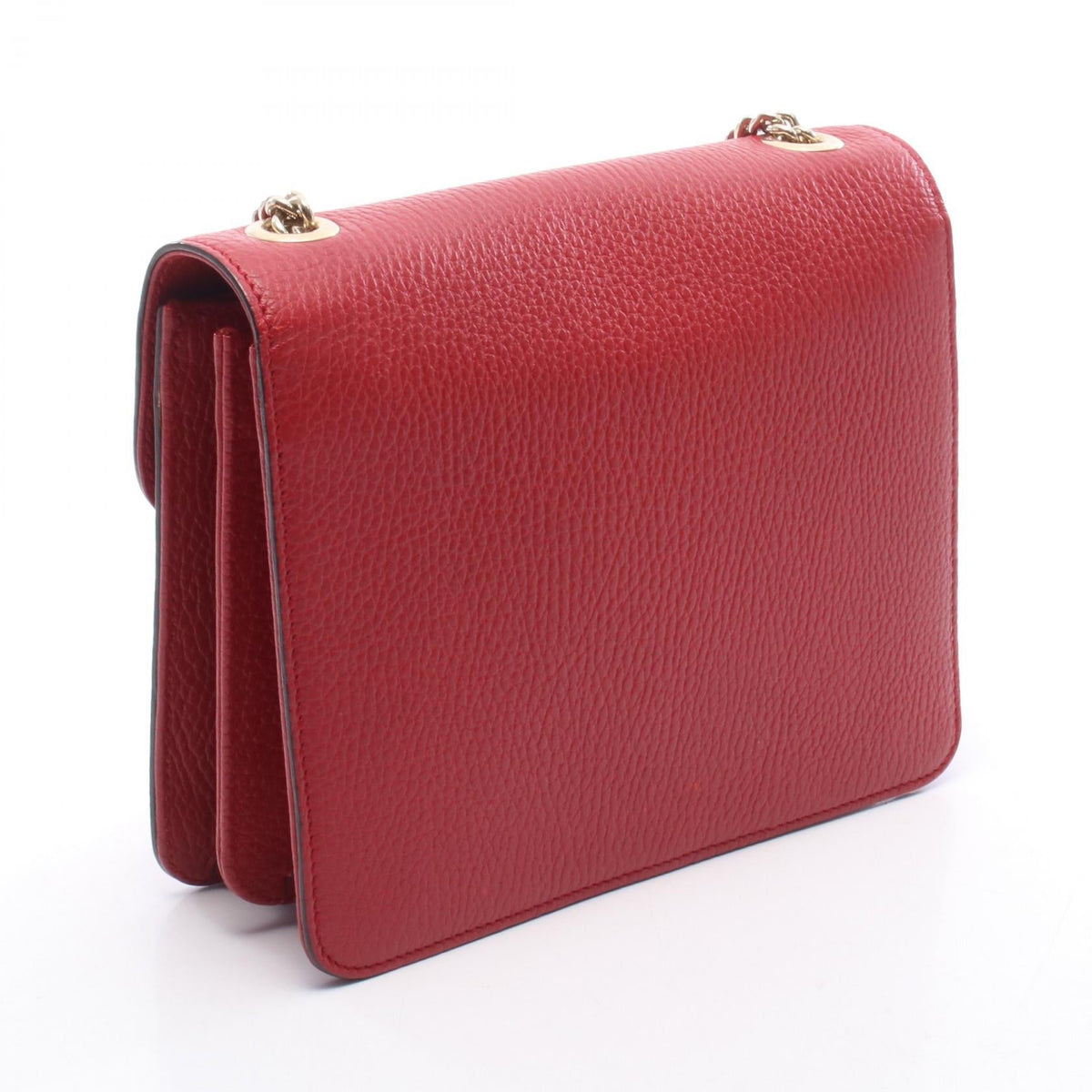 Preloved GUCCI Interlocking G Shoulder Bag Red leather 510304 2101220221423