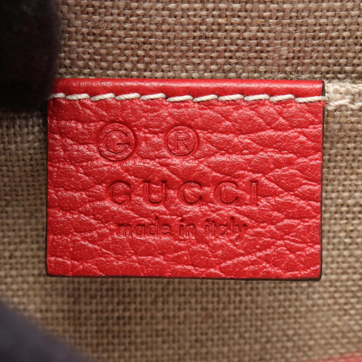 Preloved GUCCI Interlocking G Shoulder Bag Red leather 510304 2101220221423