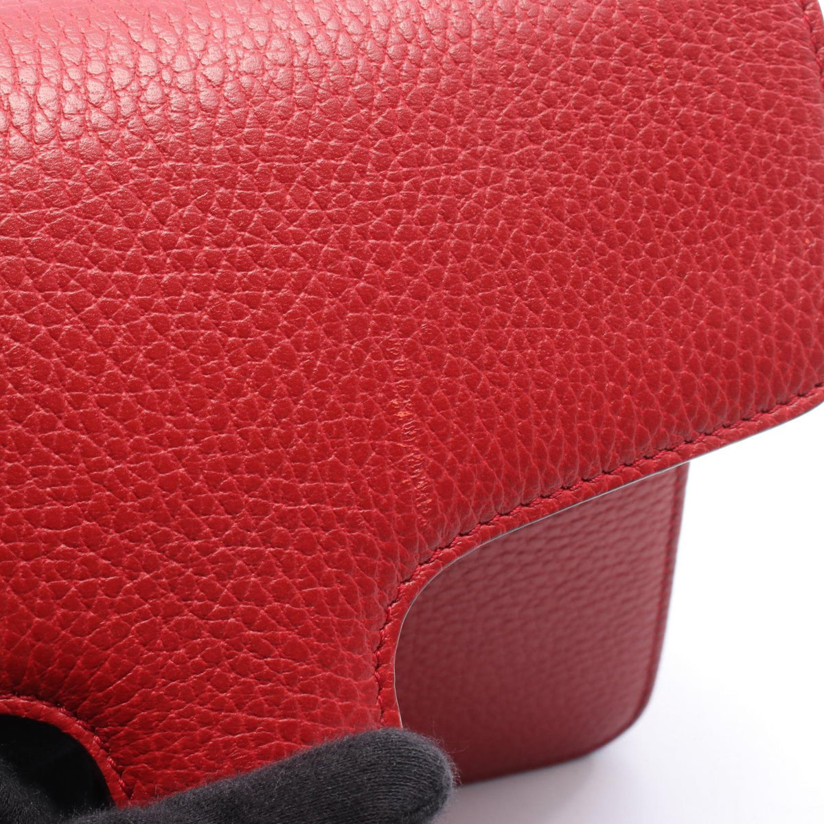 Preloved GUCCI Interlocking G Shoulder Bag Red leather 510304 2101220221423
