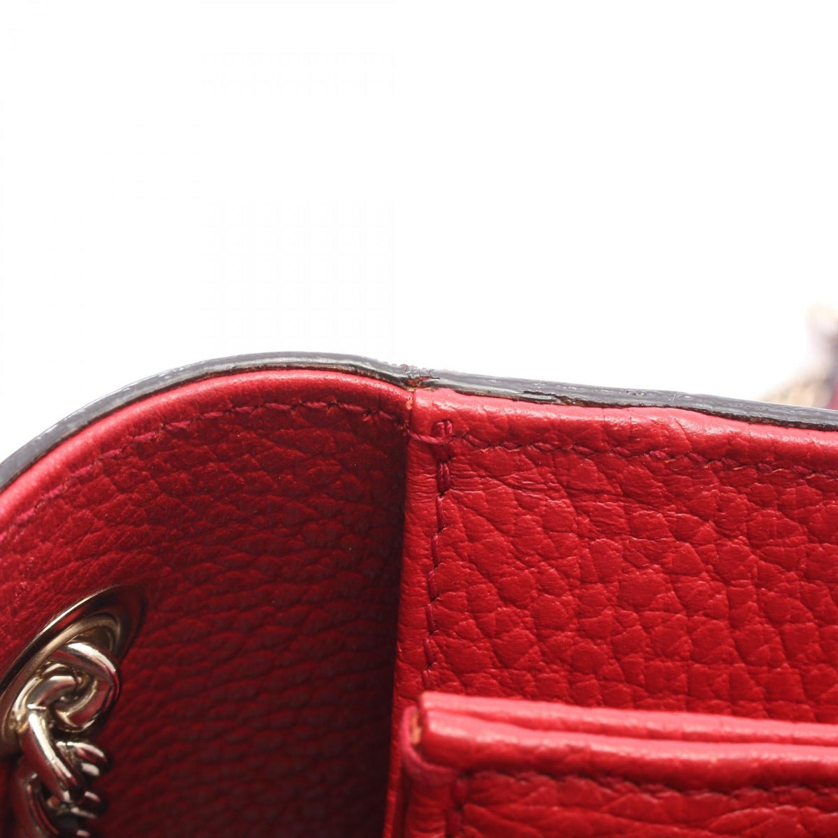Preloved GUCCI Interlocking G Shoulder Bag Red leather 510304 2101220221423