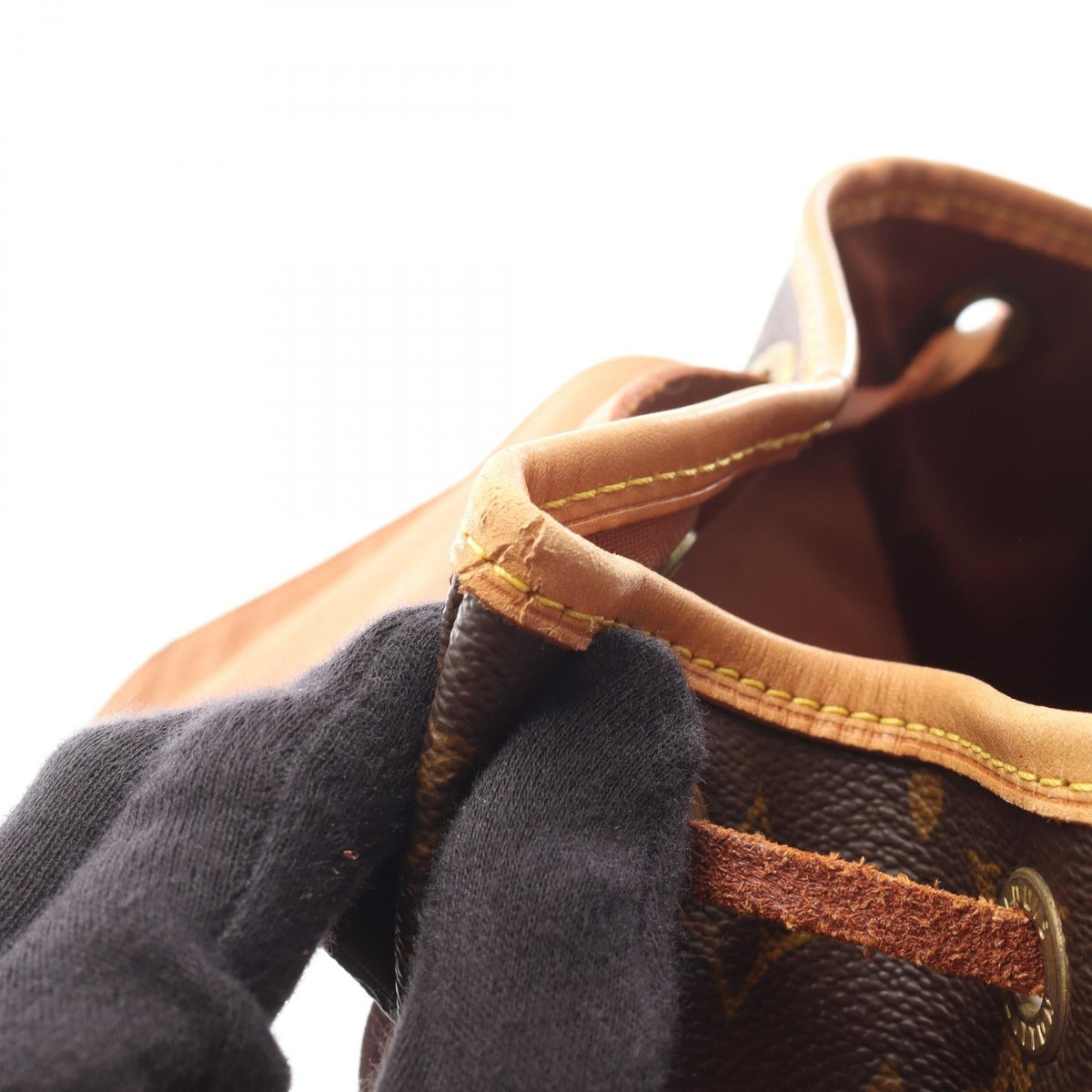 Preloved LOUIS VUITTON MontsourisMM Monogram Brown Rucksack Backpack M51136 2101219372068